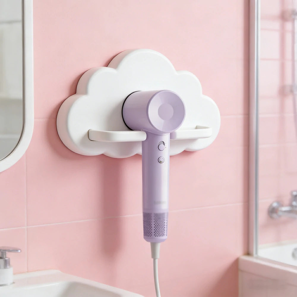 NEVORA High-Speed Hair Dryer - 100,000RPM Powerful Airflow, High-Gloss Finish, Negative Ion Care, Child Safe Mode - Purple