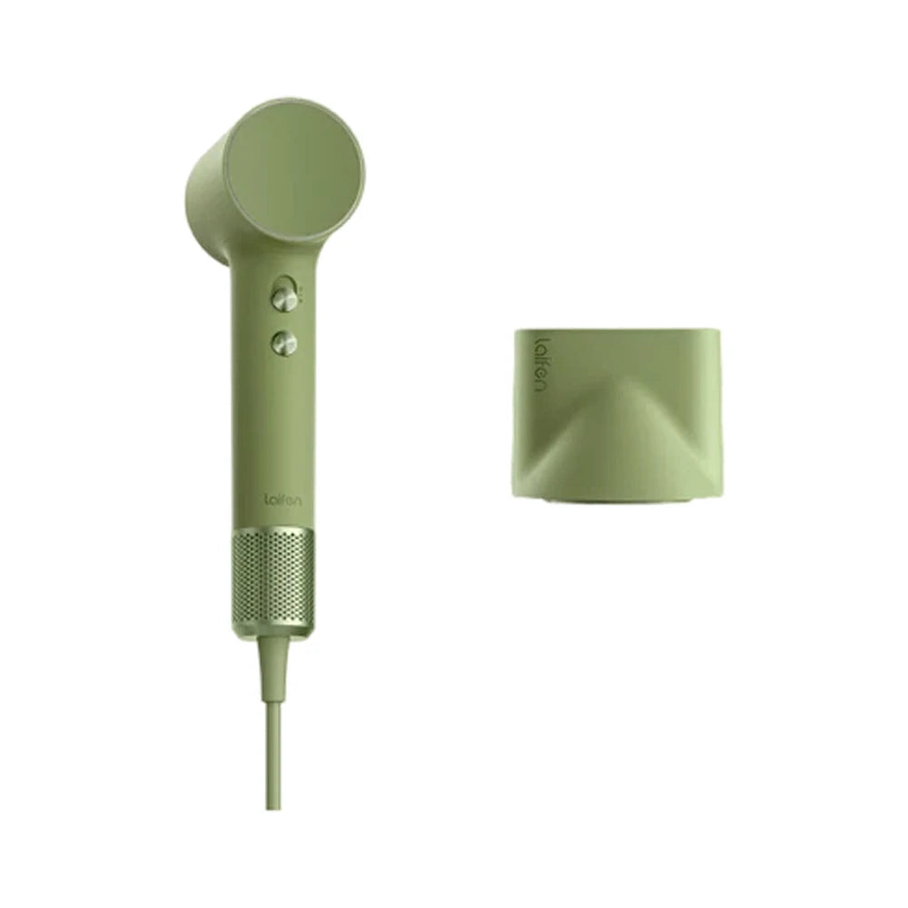 NEVORA High-Speed Hair Dryer - 110,000RPM Powerful Airflow, Soft-Touch Coating, 200M Negative Ions, Child Safe Mode - Green