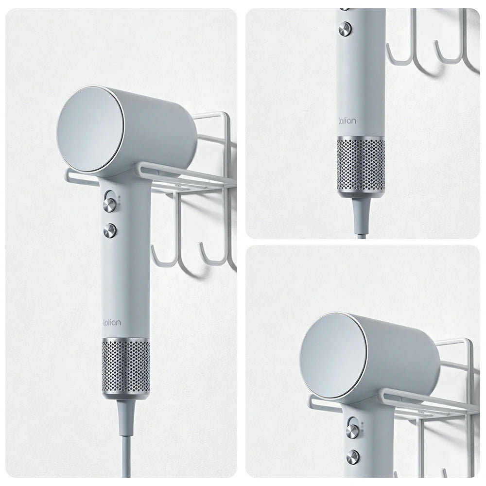 NEVORA High-Speed Hair Dryer - 110,000RPM Powerful Airflow, Soft-Touch Coating, 200M Negative Ions, Child Safe Mode - Blue