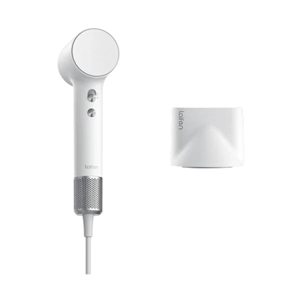 NEVORA High-Speed Hair Dryer - 110,000RPM Powerful Airflow, Soft-Touch Coating, 200M Negative Ions, Child Safe Mode - White