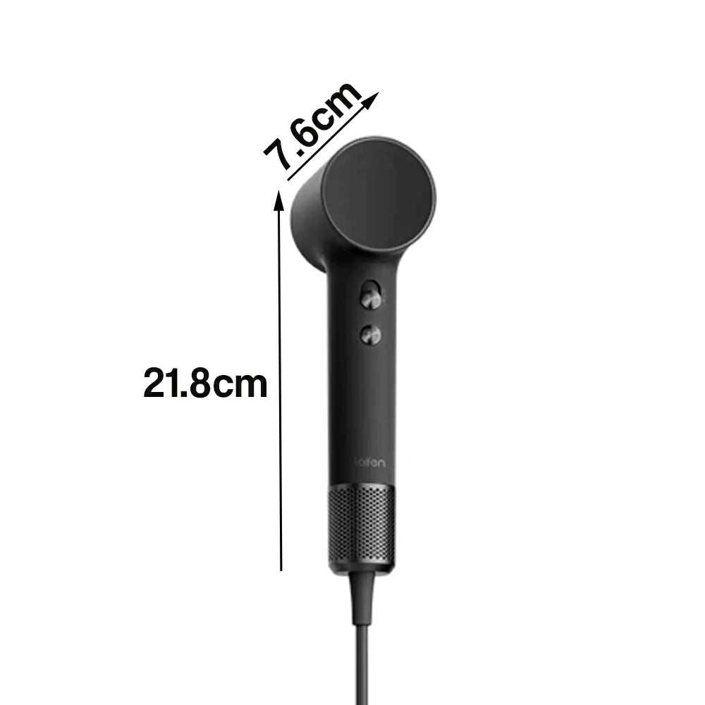 NEVORA High-Speed Hair Dryer - 110,000RPM Powerful Airflow, Soft-Touch Coating, 200M Negative Ions, Child Safe Mode - Black