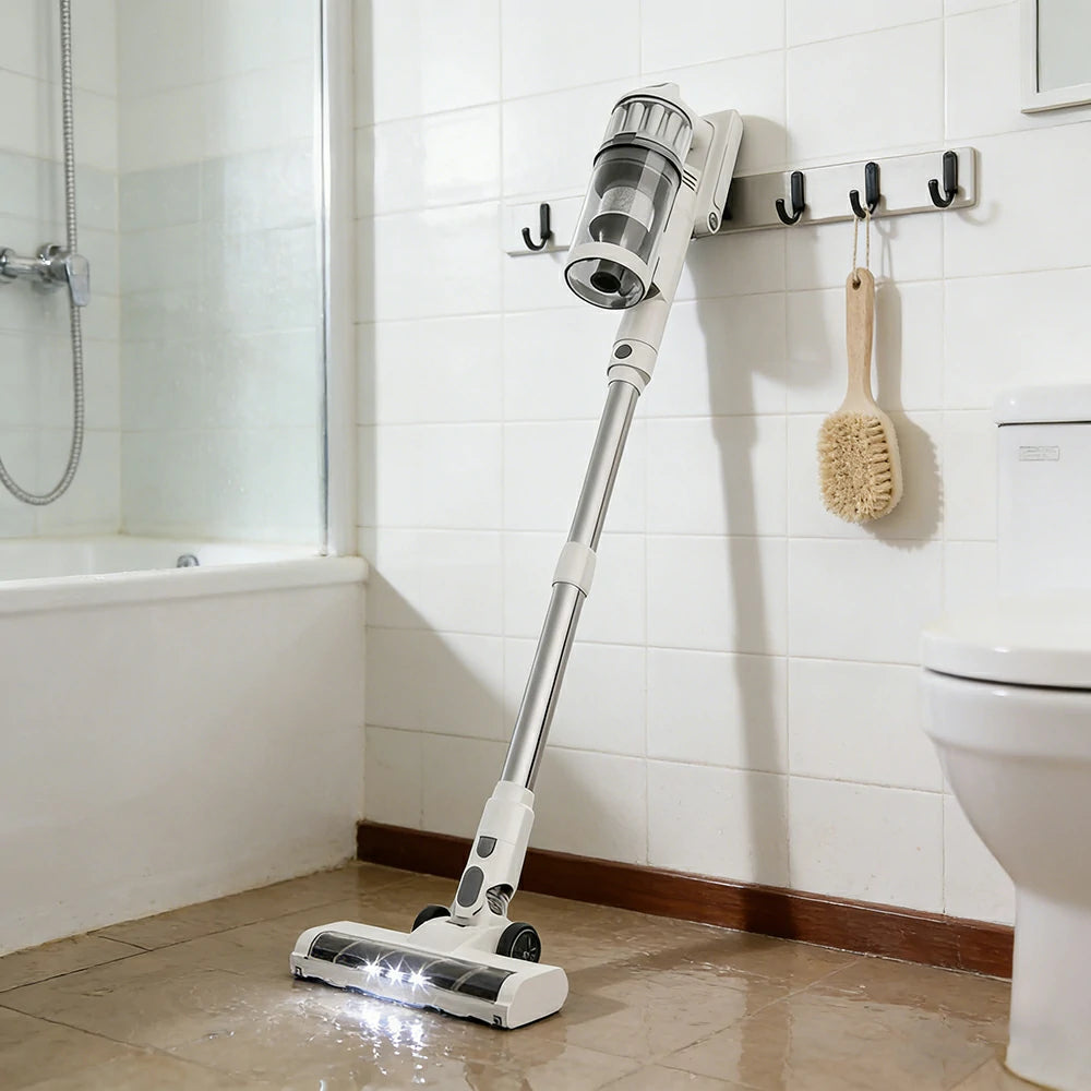 NEVORA Cordless Vacuum Cleaner with 40000Pa Suction Anti Tangle Roller Low Profile Head and Storage Stand