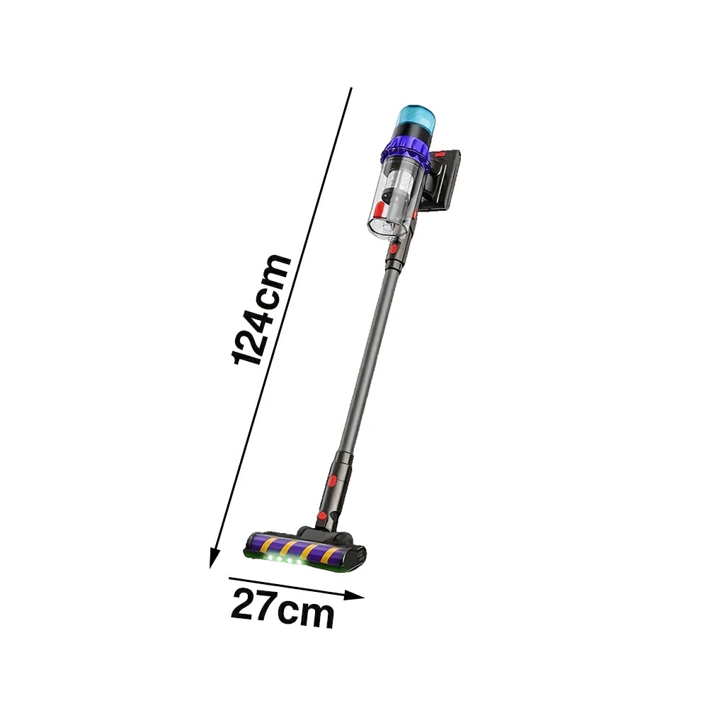 NEVORA Cordless Vacuum Cleaner with Green Light Dust Detection 45000Pa Suction Vacuum and Mop Anti Tangle Roller - Purple