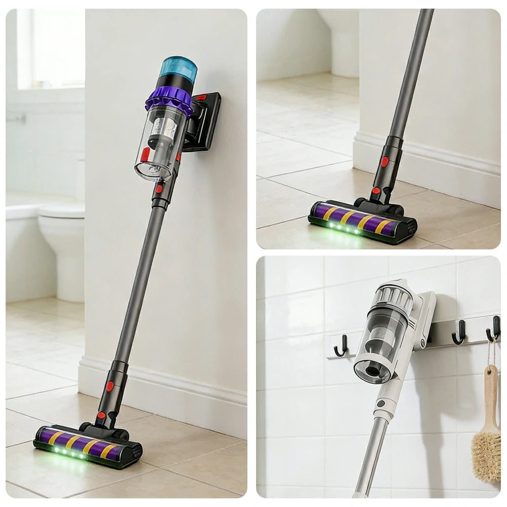 NEVORA Cordless Vacuum Cleaner with Green Light Dust Detection 45000Pa Suction Vacuum and Mop Anti Tangle Roller - Purple