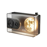 NEVORA Bluetooth Speaker Music Alarm Dual Speaker 3600mAh Battery Compact Design - Black