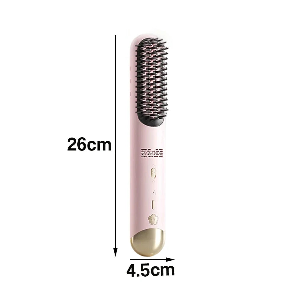 NEVORA Cordless Hair Styling Brush Fast Heating with Negative Ion Technology Thermal Balanced Design