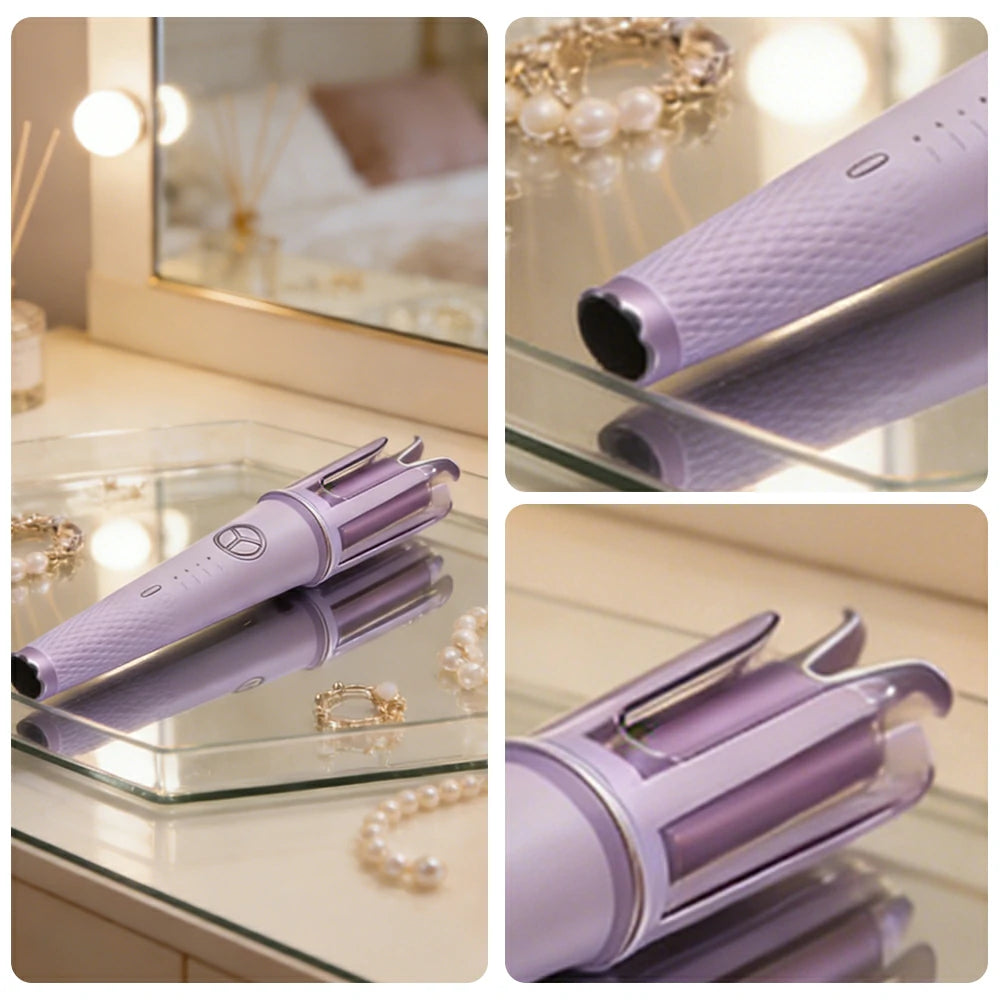 NEVORA Automatic Hair Curler with Dual Direction Negative Ion Technology Heat Insulating Design