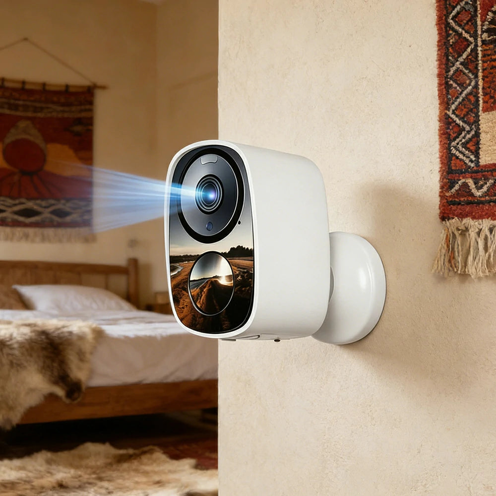 NEVORA Battery Outdoor Camera Wire Free Smart Motion Detection with Night Vision and Local Storage