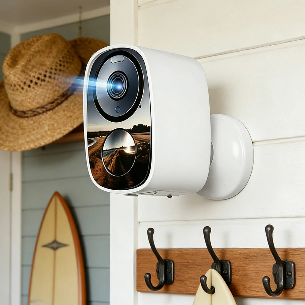 NEVORA Battery Outdoor Camera Wire Free Smart Motion Detection with Night Vision and Local Storage