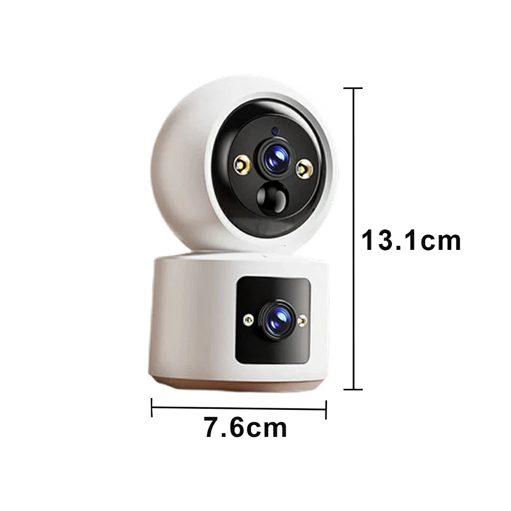 NEVORA Wireless Smart Security Camera Dual Camera Design Rechargeable Battery Full Colour Day Night