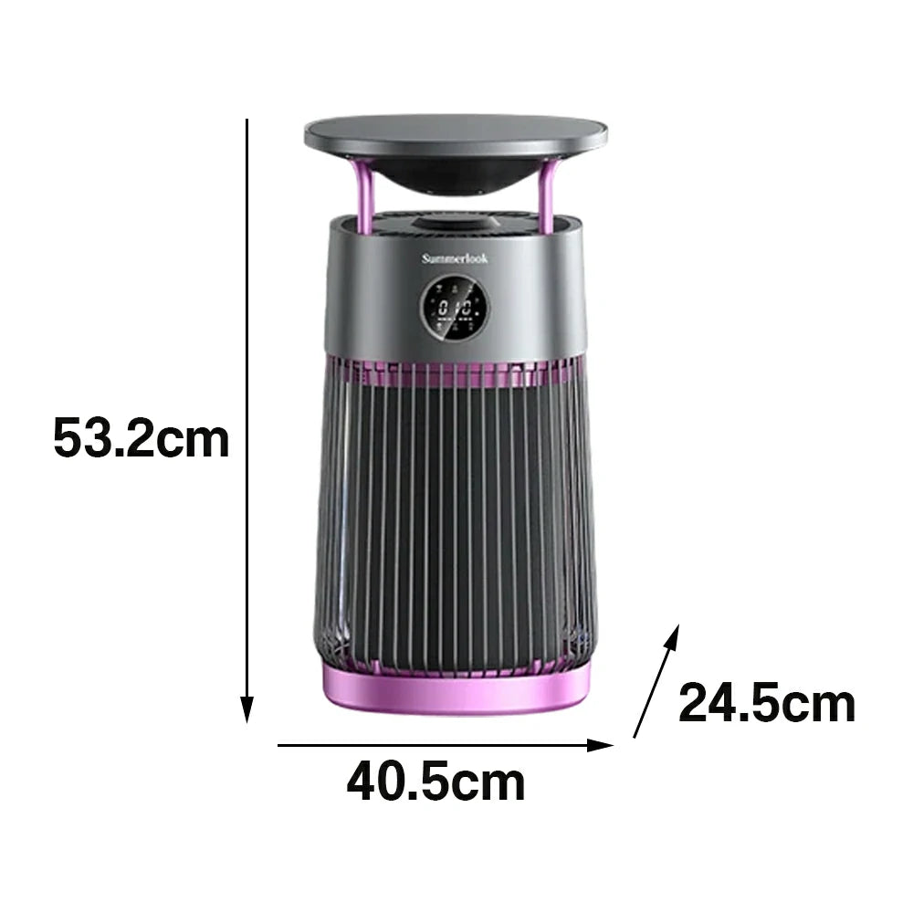NEVORA Smart Pet Air Purifier with Heated Cat Bed - HEPA Filtration, Odour Control, Quiet Operation, All-in-One Design - Purple