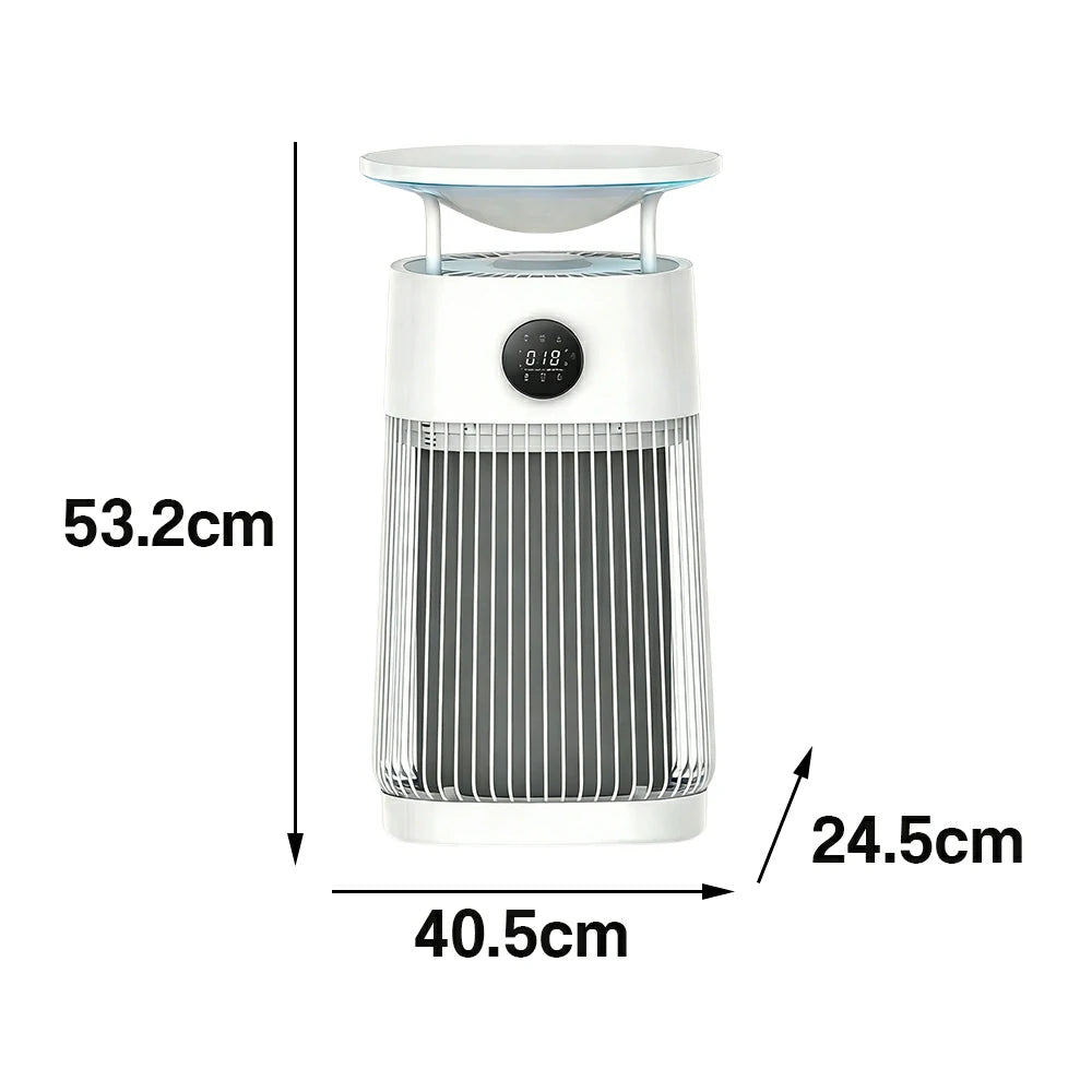 NEVORA Smart Pet Air Purifier with Heated Cat Bed - HEPA Filtration, Odour Control, Quiet Operation, All-in-One Design - White