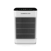 NEVORA Automatic Pet Hair Air Purifier - AI Strong Suction, H13 HEPA Filtration, Allergy Relief, Quiet Operation - White