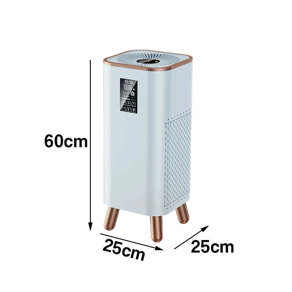 NEVORA Formaldehyde Removal Air Purifier - UV Sterilisation, HEPA Filtration, Allergy Relief, Family Safe Design - Gold