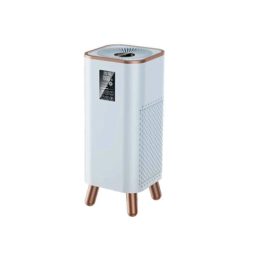 NEVORA Formaldehyde Removal Air Purifier - UV Sterilisation, HEPA Filtration, Allergy Relief, Family Safe Design - Gold