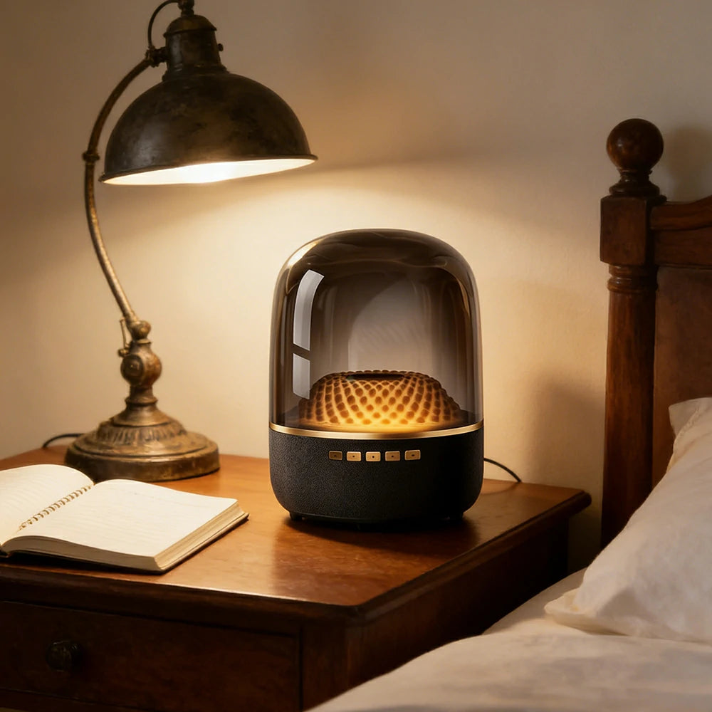 NEVORA Smart Bluetooth Speaker Powerful Bass Multi Unit Sound Long Battery Lighting Ambience Design