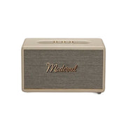 NEVORA Retro Bluetooth Speaker 60W Powerful Sound Dolby Surround Deep Bass Classic Knob Design - White