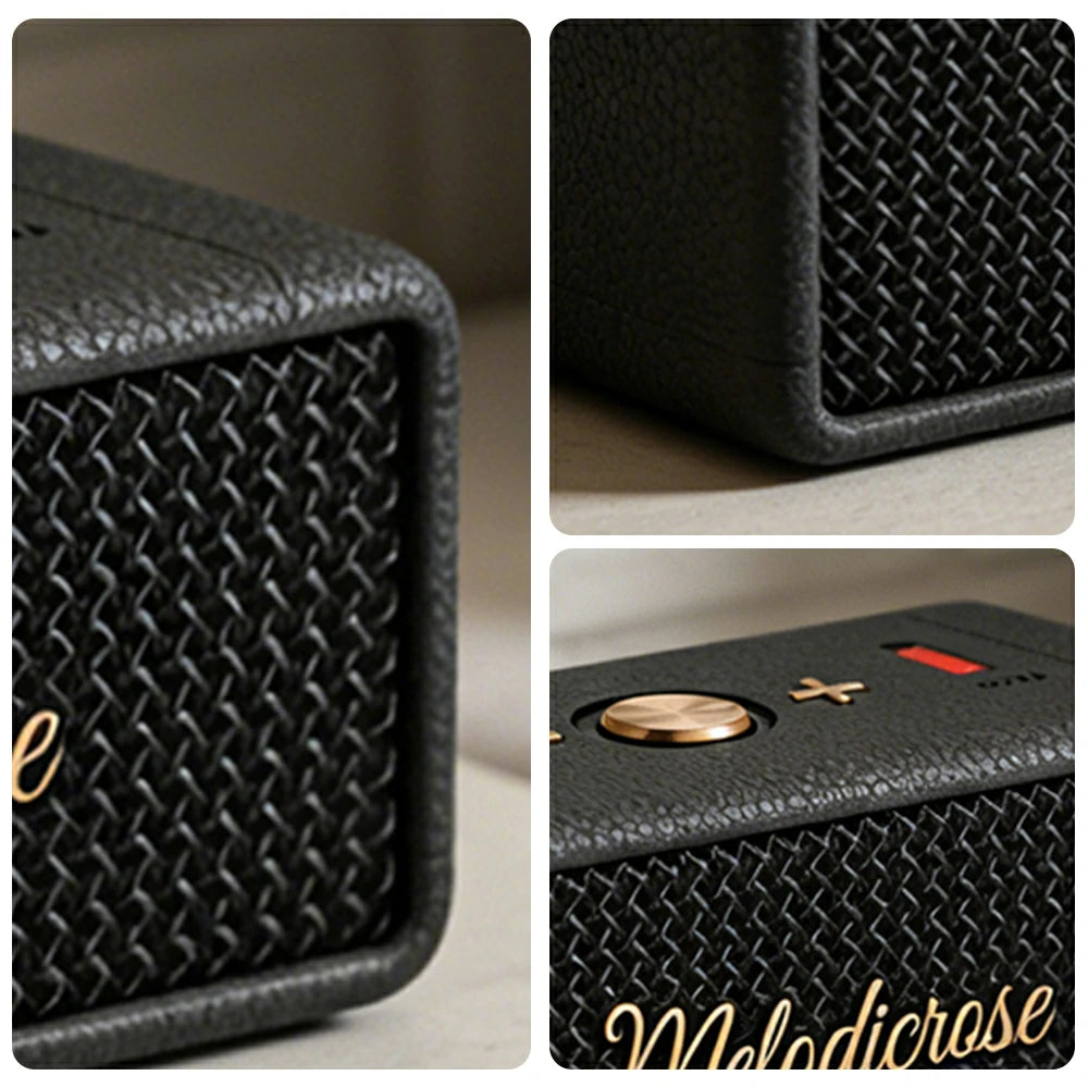 NEVORA Portable Bluetooth Speaker Waterproof Dustproof Long Battery Life Compact Design - Black