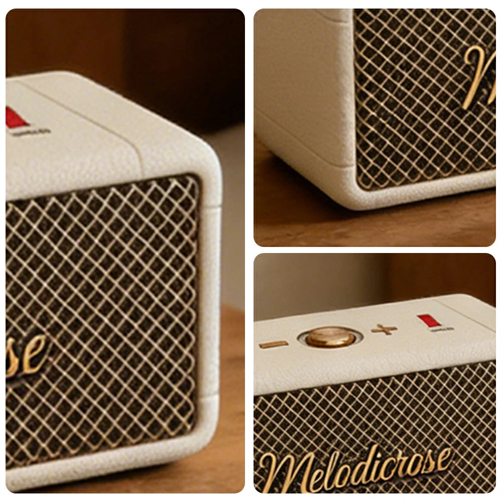 NEVORA Portable Bluetooth Speaker Waterproof Dustproof Long Battery Life Compact Design - White