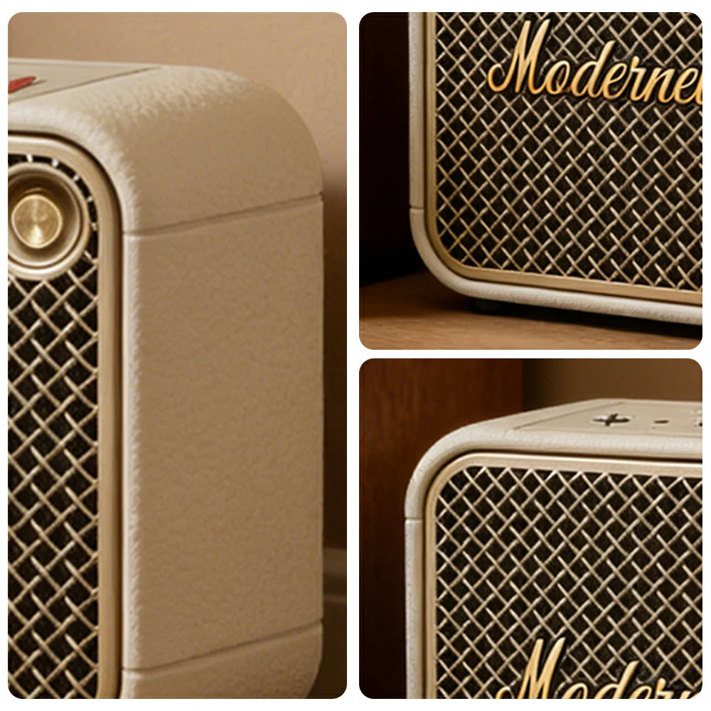 NEVORA Mini Portable Bluetooth Speaker Long Battery Life Ultra Compact Hanging Strap Design - White