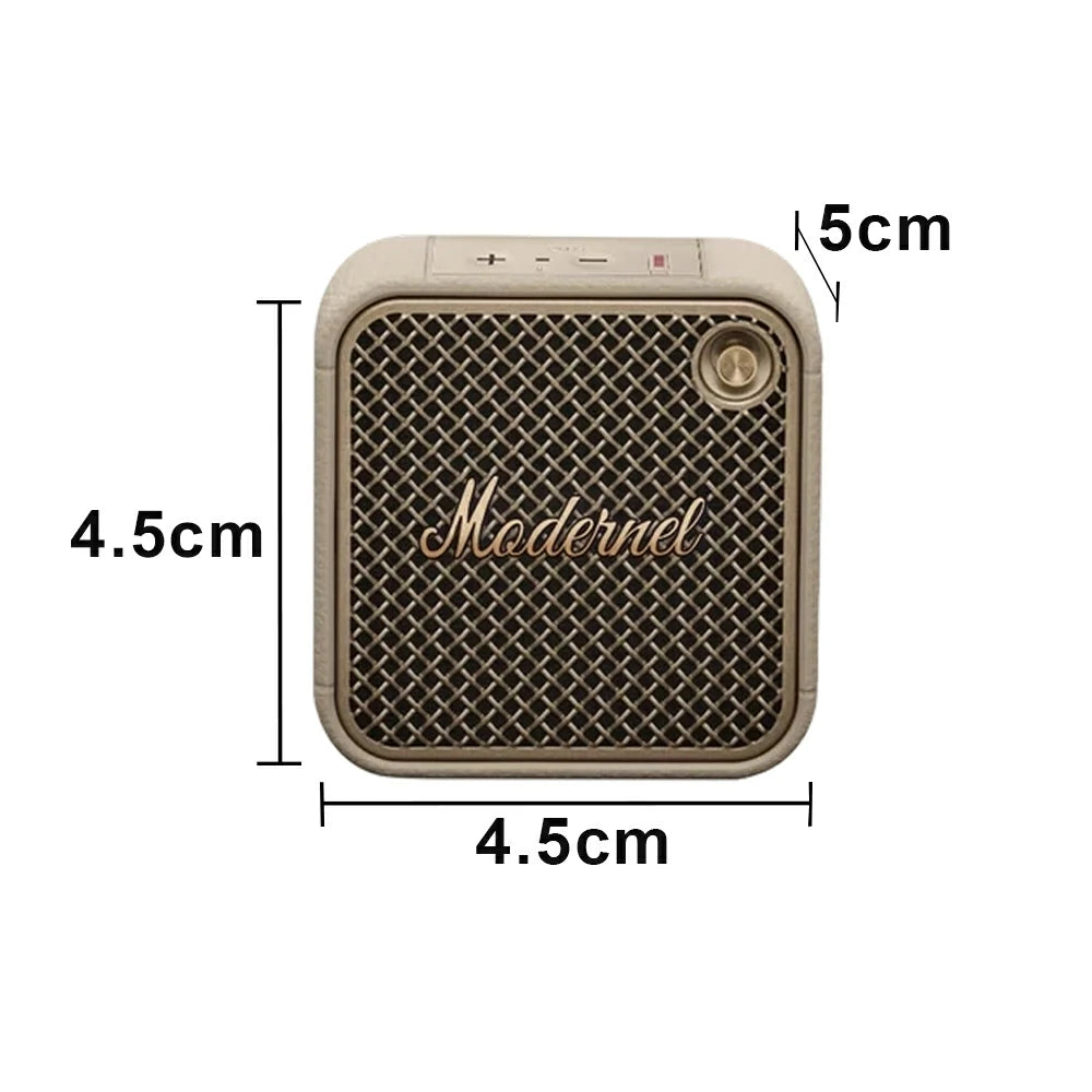NEVORA Mini Portable Bluetooth Speaker Long Battery Life Ultra Compact Hanging Strap Design - White