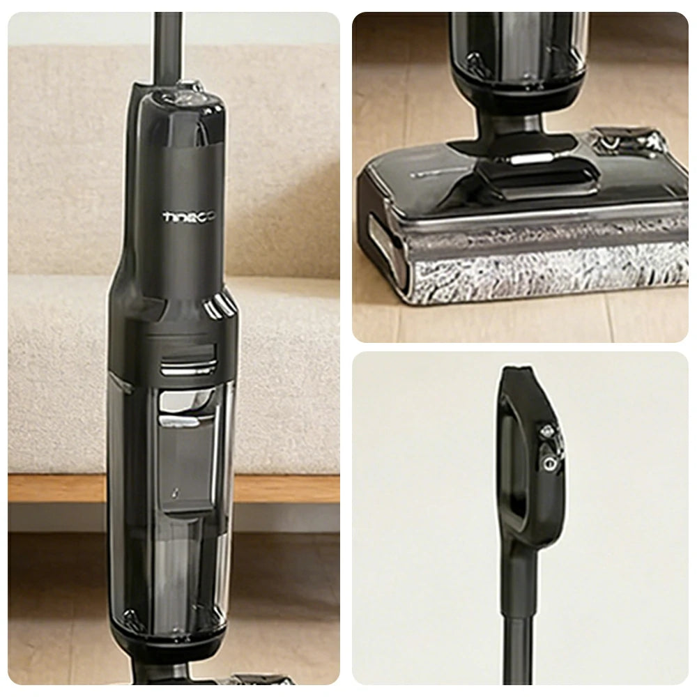 NEVORA Wet and Dry Vacuum Cleaner with 18000Pa Suction Self Cleaning System Metal Body and Slim Floor Head