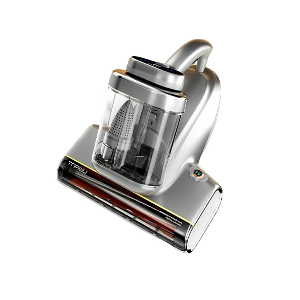 NEVORA Mite Remover with 700W Motor 18000Pa Suction Ultrasonic UV Sterilisation and Hot Air Drying - Silver