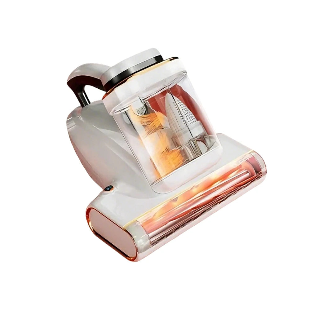 NEVORA Mite Remover with 700W Motor 18000Pa Suction Ultrasonic UV Sterilisation and Hot Air Drying - White