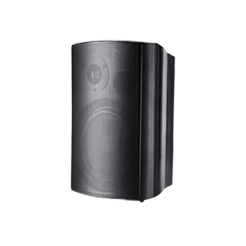 NEVORA Wireless Wall Mounted Speaker Long Range Signal Microphone Input ABS Commercial Design - Black