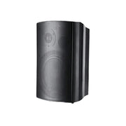 NEVORA Wireless Wall Mounted Speaker Long Range Signal Microphone Input ABS Commercial Design - Black