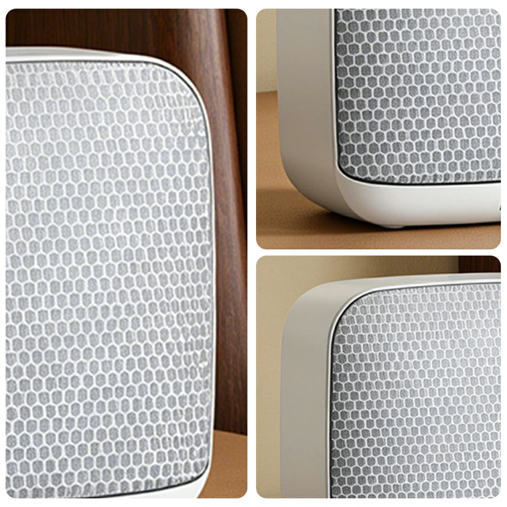NEVORA Wall Mounted Bluetooth Speaker Ultra Slim Design with LED Ambient Light Metal Grille Wide Area Sound - White