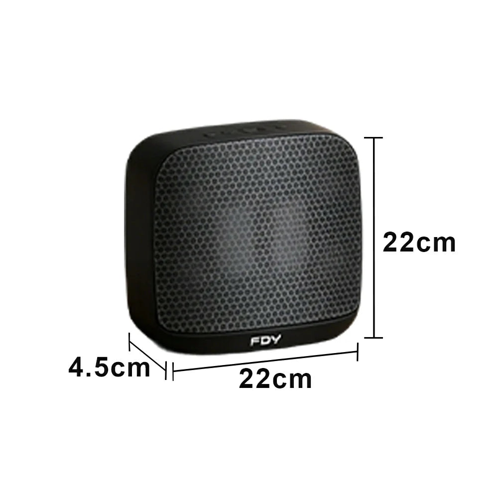 NEVORA Wall Mounted Bluetooth Speaker Ultra Slim Design with LED Ambient Light Metal Grille Wide Area Sound - Black