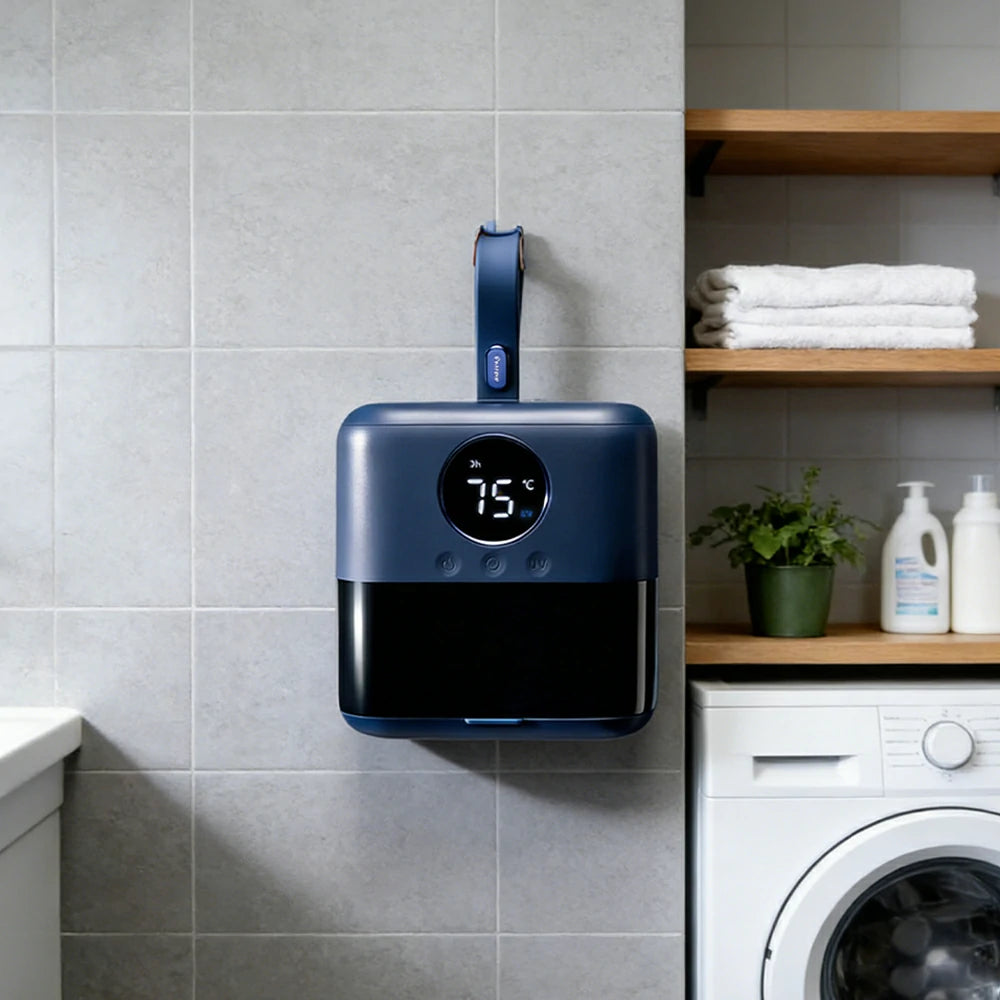 NEVORA Portable Clothes Dryer 400W Dual-Core Fast Drying 750ml Capacity Compact & Quiet Design