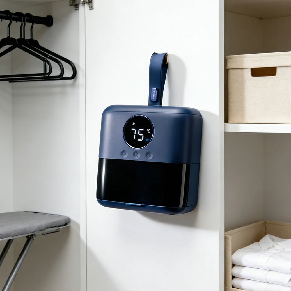 NEVORA Portable Clothes Dryer 400W Dual-Core Fast Drying 750ml Capacity Compact & Quiet Design