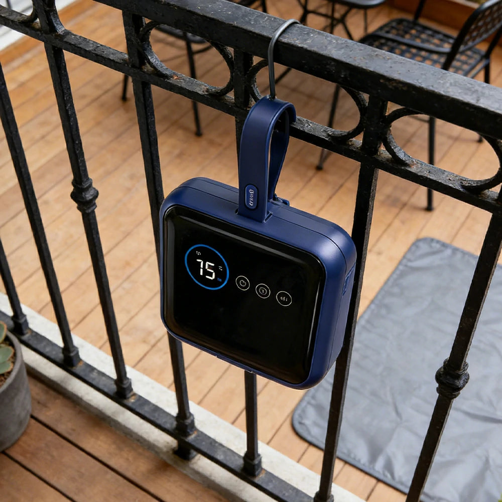 NEVORA Portable Clothes Dryer 360-560W Touch Control 750ml Capacity Ultra-Quiet Design - Blue