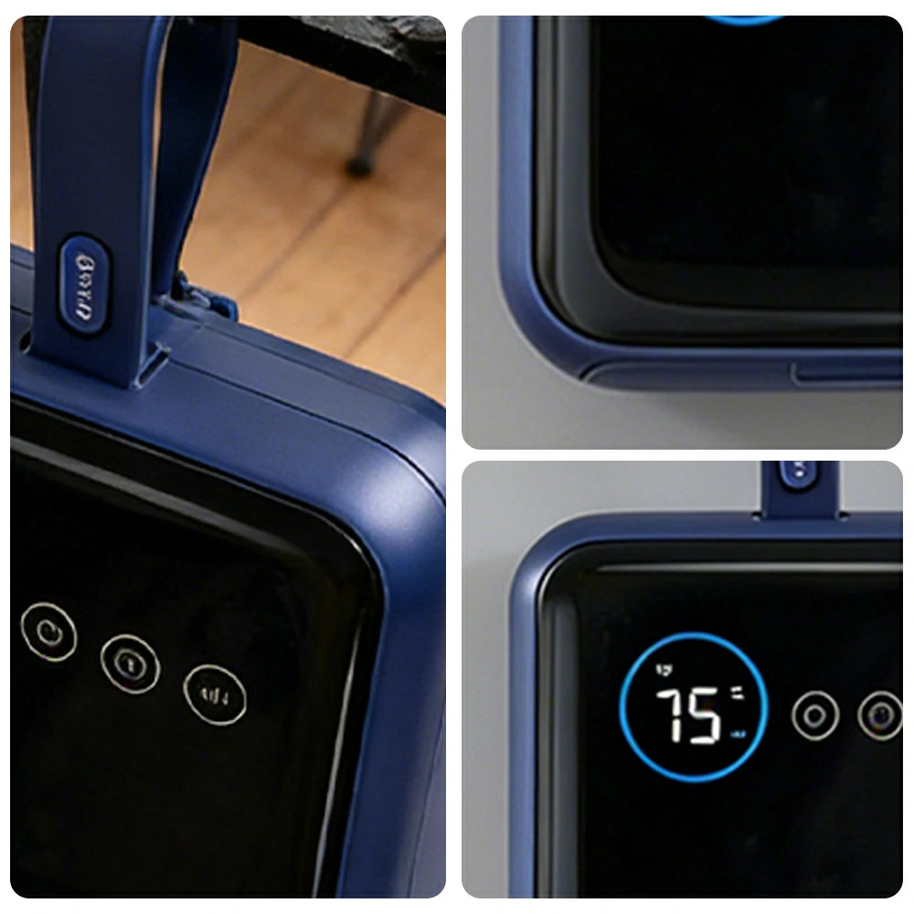 NEVORA Portable Clothes Dryer 360-560W Touch Control 750ml Capacity Ultra-Quiet Design - Blue