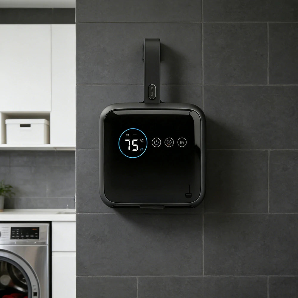 NEVORA Portable Clothes Dryer 360-560W Touch Control 750ml Capacity Ultra-Quiet Design - Grey