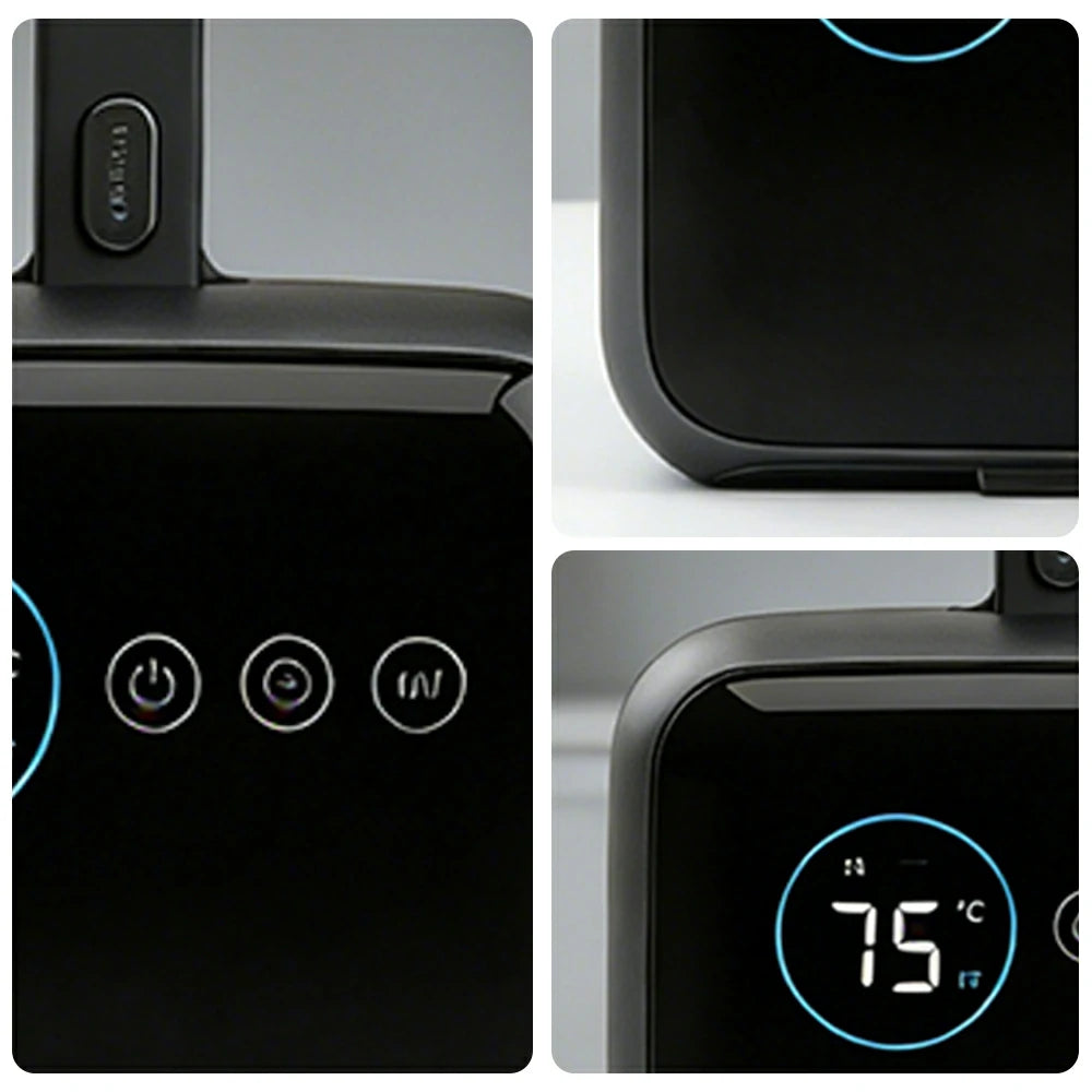 NEVORA Portable Clothes Dryer 360-560W Touch Control 750ml Capacity Ultra-Quiet Design - Grey