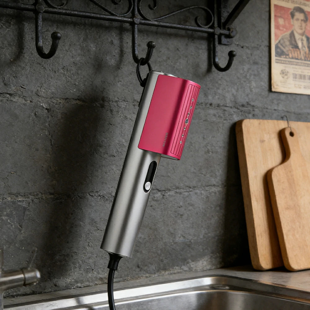 NEVORA Portable Garment Steamer 600-900W Triple-Layer Pressurized Steam Compact & Travel-Friendly - Pink