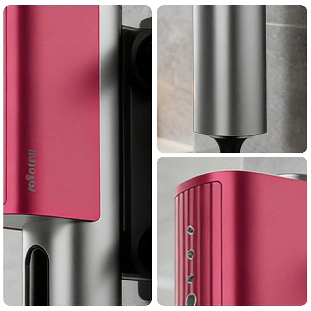 NEVORA Portable Garment Steamer 600-900W Triple-Layer Pressurized Steam Compact & Travel-Friendly - Pink