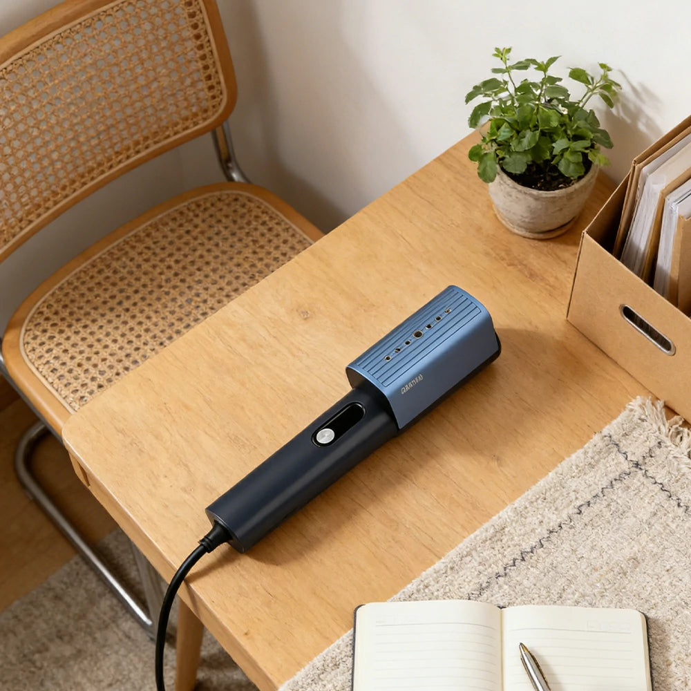 NEVORA Portable Garment Steamer 600-900W Triple-Layer Pressurized Steam Compact & Travel-Friendly - Blue