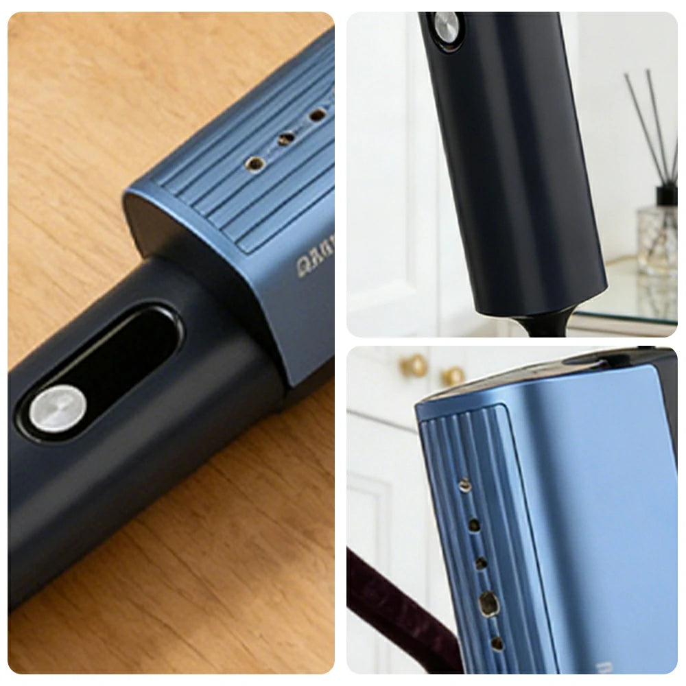 NEVORA Portable Garment Steamer 600-900W Triple-Layer Pressurized Steam Compact & Travel-Friendly - Blue