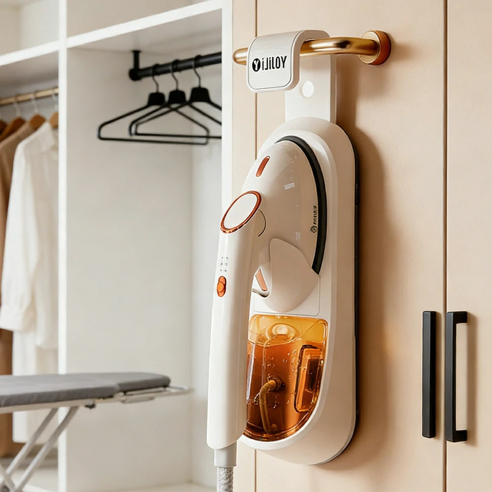 NEVORA Garment Steamer 1450W Dual-Pulse 400ml Tank AI Temperature Control Self-Cleaning High-Temp Steam for All Fabrics