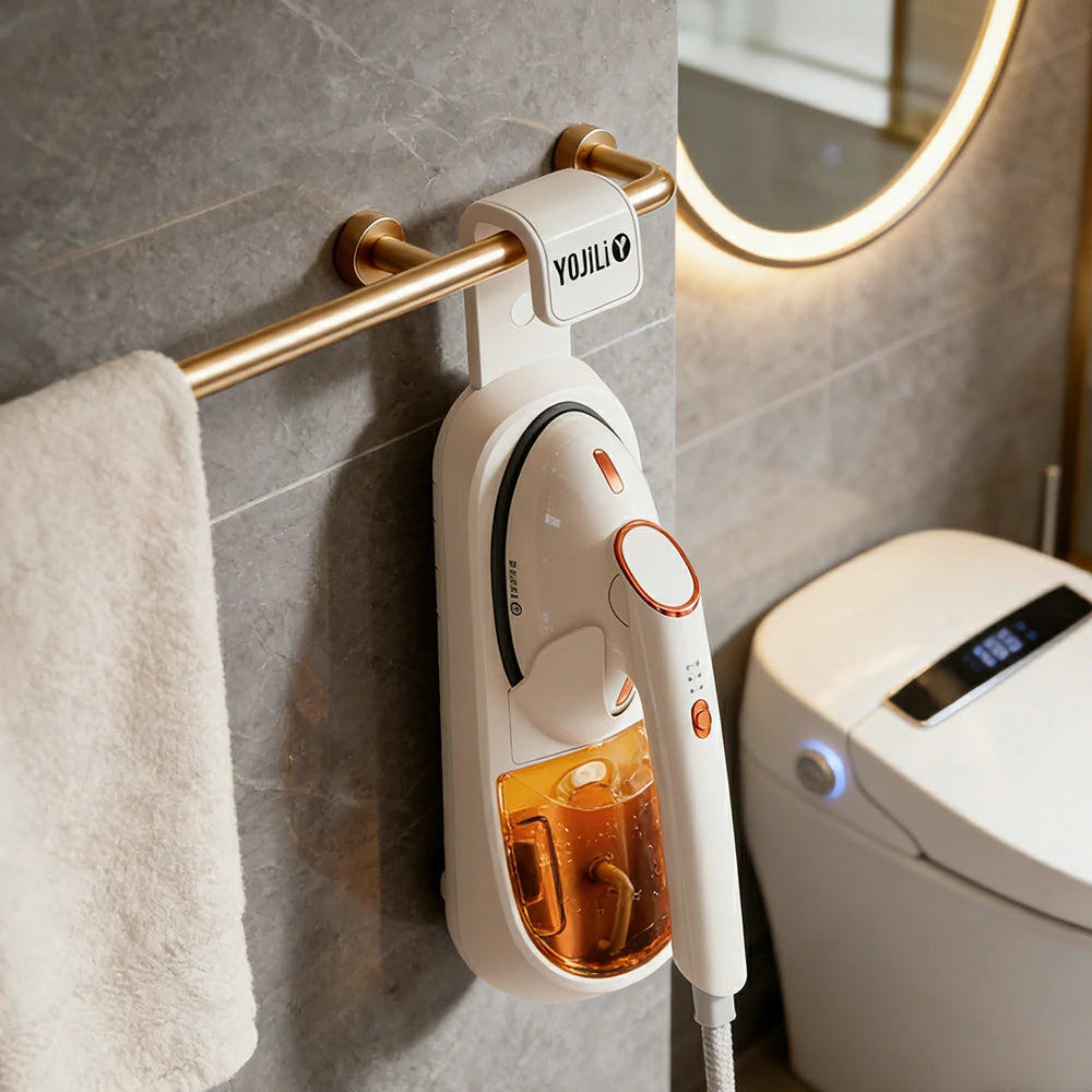 NEVORA Garment Steamer 1450W Dual-Pulse 400ml Tank AI Temperature Control Self-Cleaning High-Temp Steam for All Fabrics