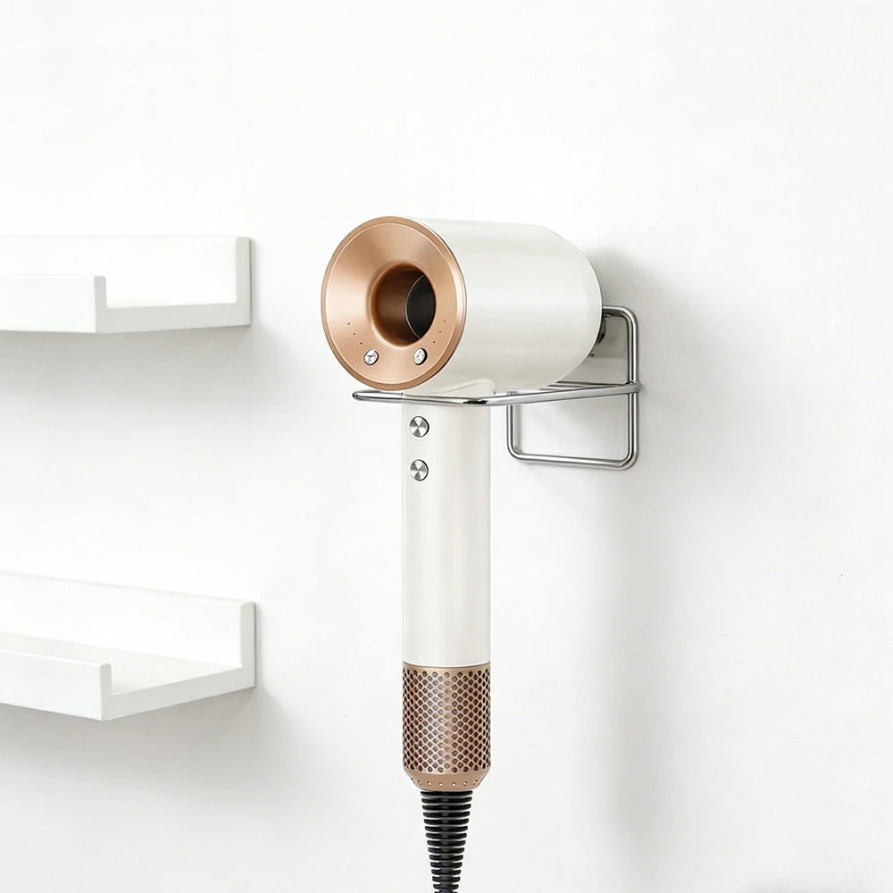 NEVORA High-Speed Hair Dryer - 120,000RPM Brushless Motor, 30m/s Powerful Airflow, Smart Care Modes, Magnetic Nozzle - Gold