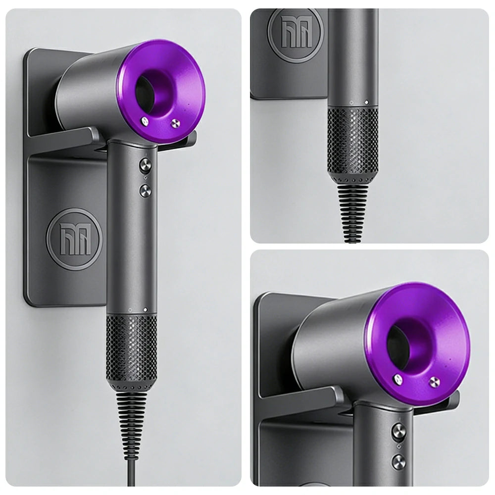 NEVORA High-Speed Hair Dryer - 120,000RPM Brushless Motor, 30m/s Powerful Airflow, Smart Care Modes, Magnetic Nozzle - Purple