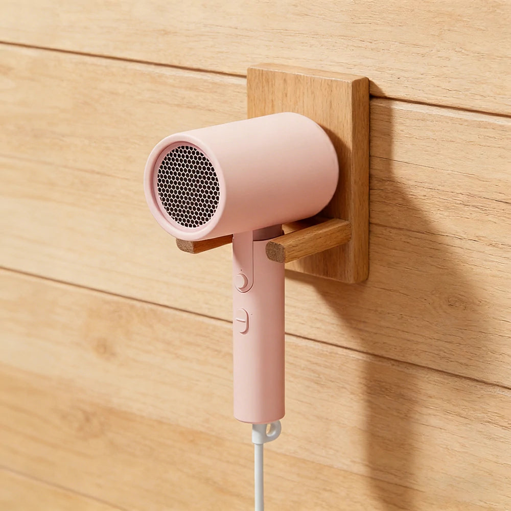 NEVORA Foldable Hair Dryer - 18,000RPM DC Motor, Negative Ion Care, Dual Speed & Heat Settings, Travel Friendly Design - Pink