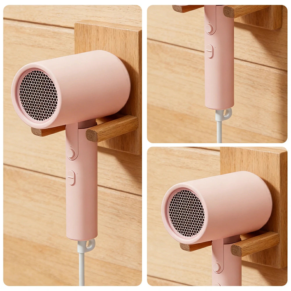 NEVORA Foldable Hair Dryer - 18,000RPM DC Motor, Negative Ion Care, Dual Speed & Heat Settings, Travel Friendly Design - Pink