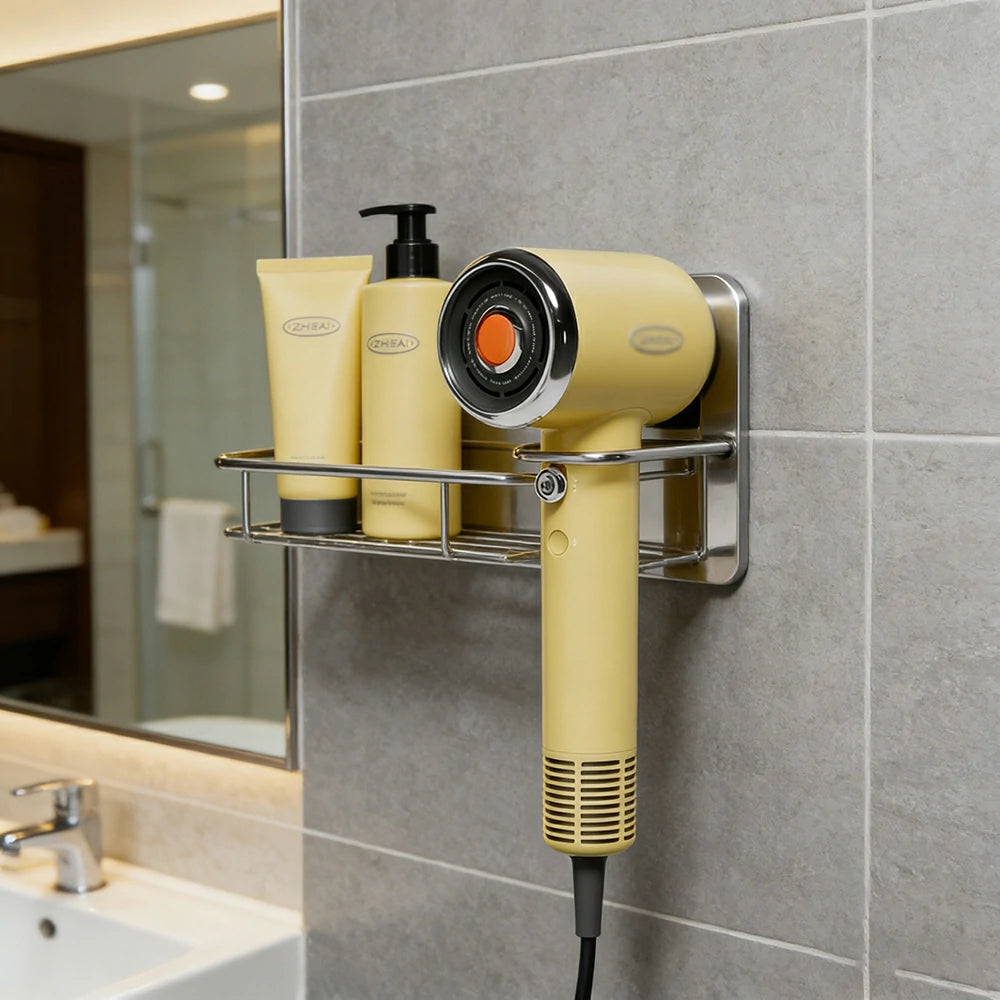 NEVORA High-Speed Hair Dryer - 110,000RPM Fast Drying, Dual Ion Technology, Ultra-Quiet 56dB, Family & Pet Friendly - Yellow