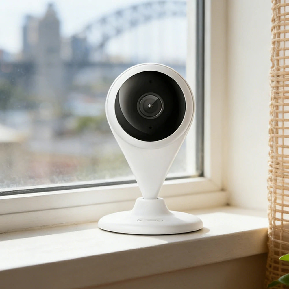 NEVORA 2K Smart Security Camera - AI Human Detection, Wide-Angle HD Lens, Infrared Night Vision, Two-Way Audio